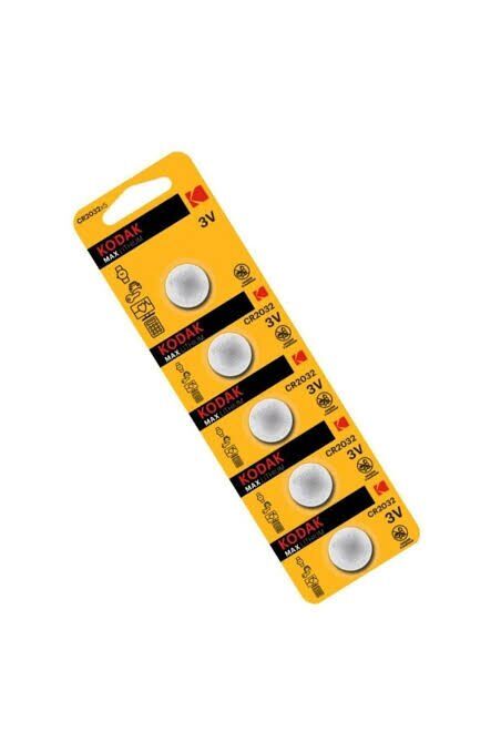 Kodak Pil Cr 2032 Baskül Pili Tartı Pili Terazi Bios Para Pili Kumanda Pili 1 Paket 5li