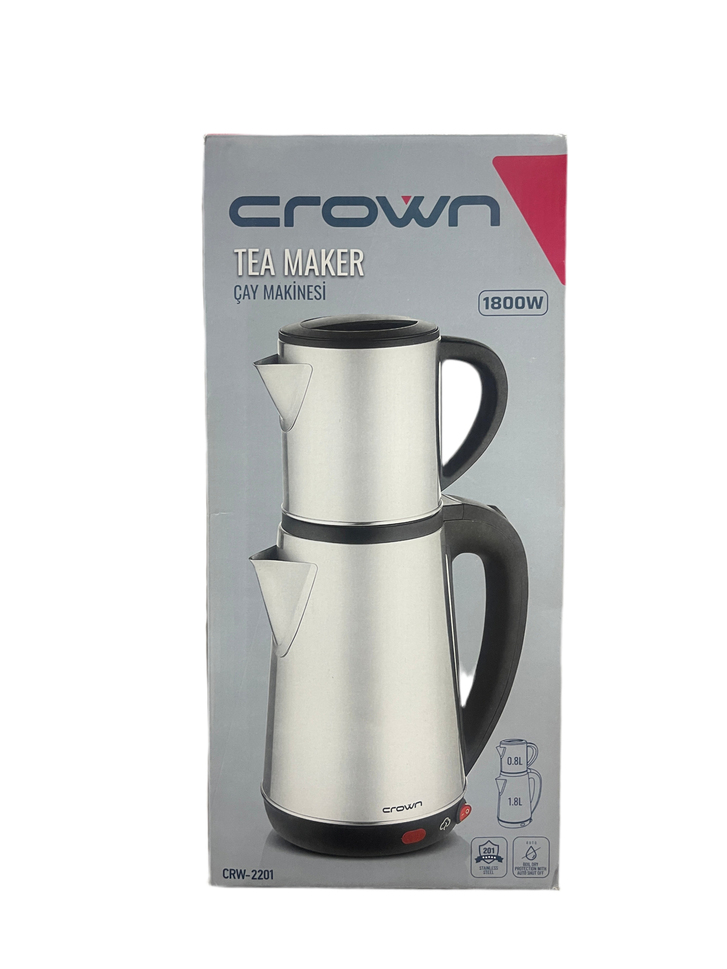 Crown Çelik çay makinesi 1800 W