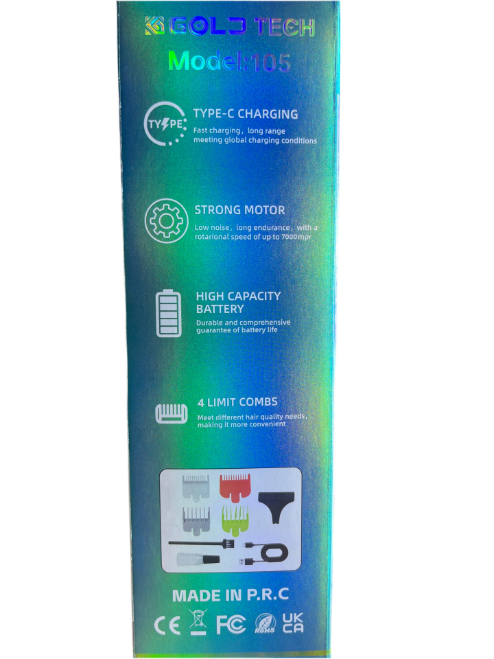 GOLD TECH PROFESYONEL SAÇ &SAKAL MAKİNESİ LED EKRANLI *(40)