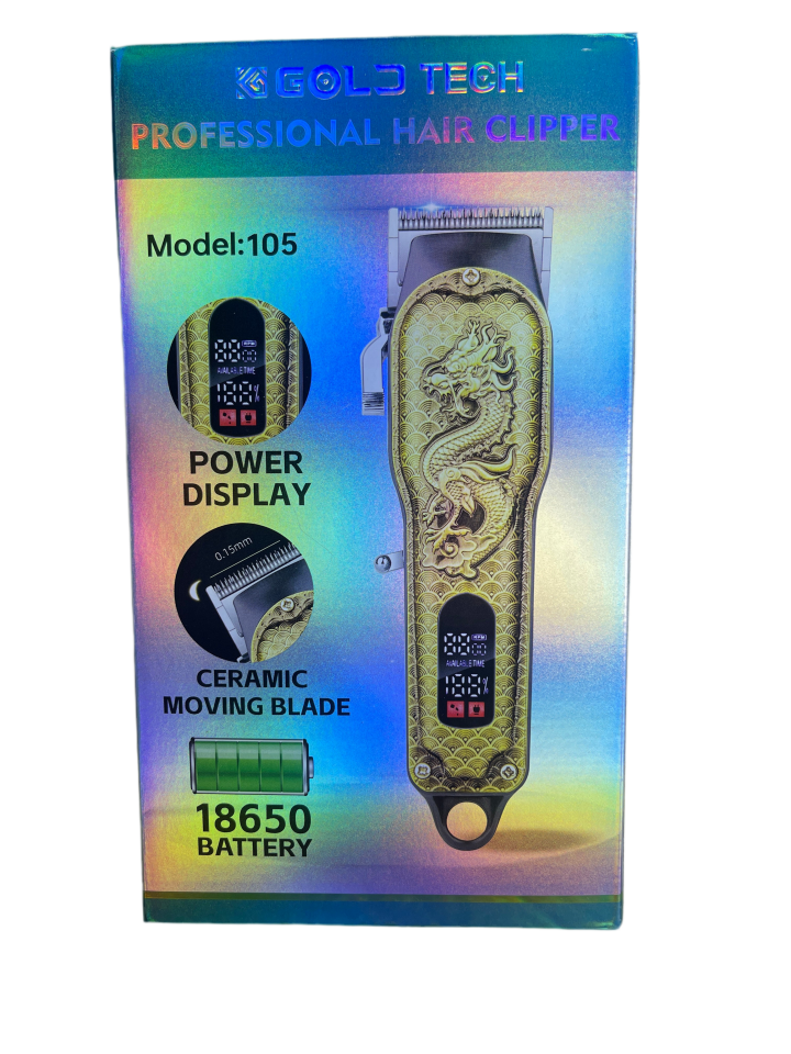 GOLD TECH PROFESYONEL SAÇ &SAKAL MAKİNESİ LED EKRANLI *(40)