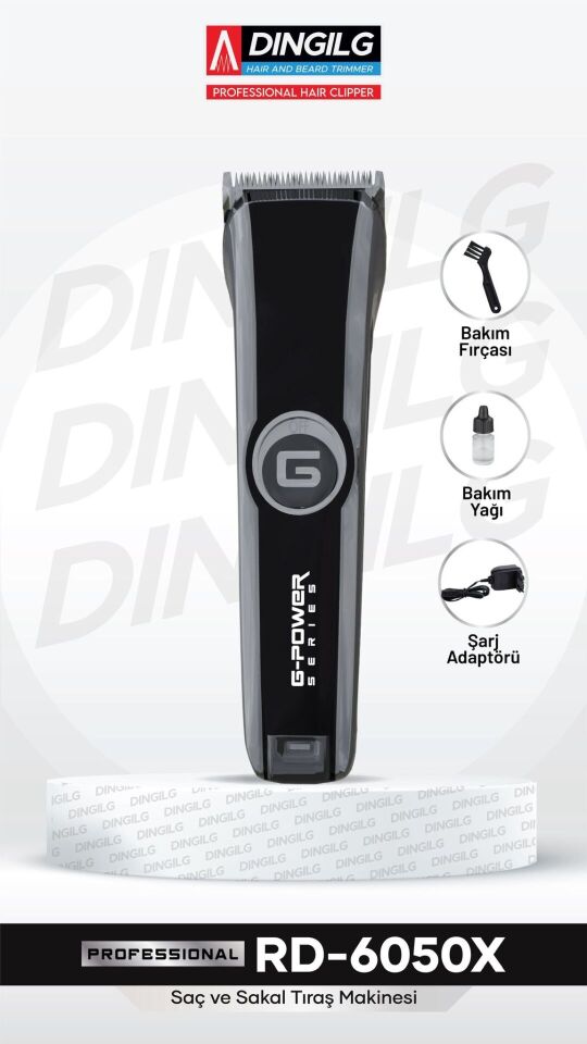 DINGILG SAÇ&SAKAL TRAŞ MAKİNESİ RD-6050X 9 FARKLI KESİM ÖZELLİĞİ profesyonel MAKİNE *(48)
