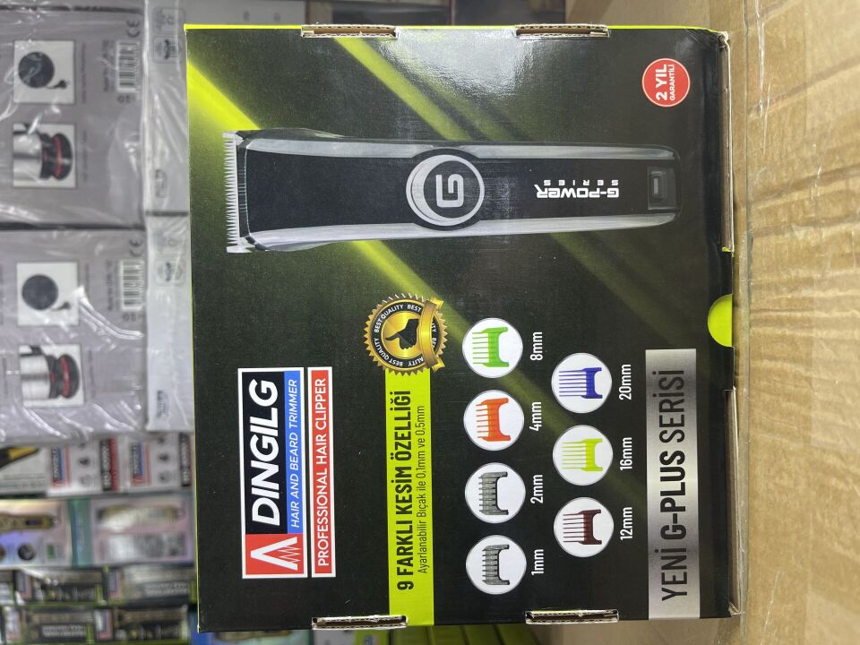 DINGILG SAÇ&SAKAL TRAŞ MAKİNESİ RD-6050X 9 FARKLI KESİM ÖZELLİĞİ profesyonel MAKİNE *(48)