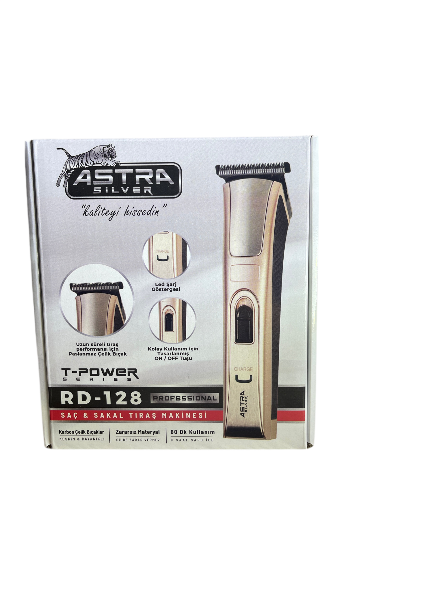 ASTRA SİLVER RD-128 Profesyonel Saç Sakal Tıraş Makinesi *40