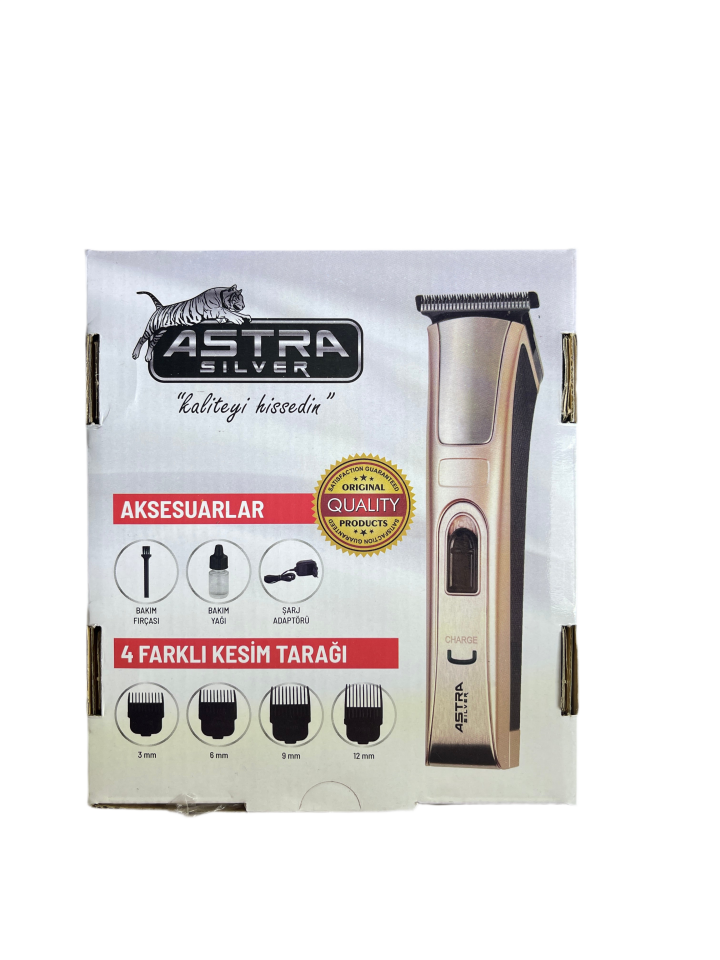 ASTRA SİLVER RD-128 Profesyonel Saç Sakal Tıraş Makinesi *40