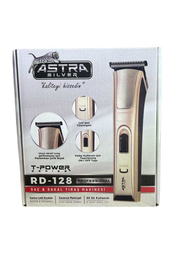 ASTRA SİLVER RD-128 Profesyonel Saç Sakal Tıraş Makinesi *40