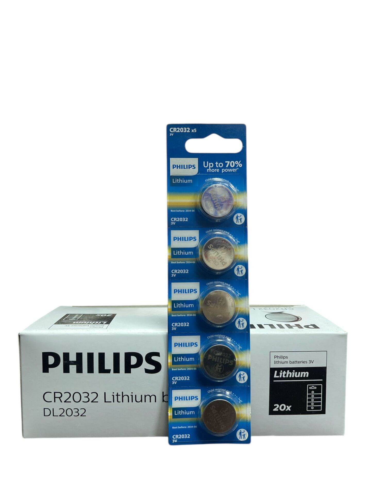 Philips Cr2032 3v Lityum Mini Düğme Para Pil (blister 5'li Paket)