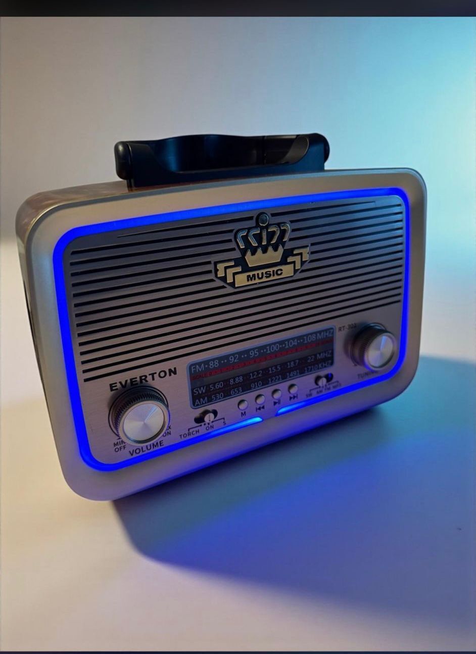 Everton Shop-rt-301 Nostaljik Görünümlü Ahşap Bluetoothlu Mp3 Çalar Radyo Müzik Kutusu