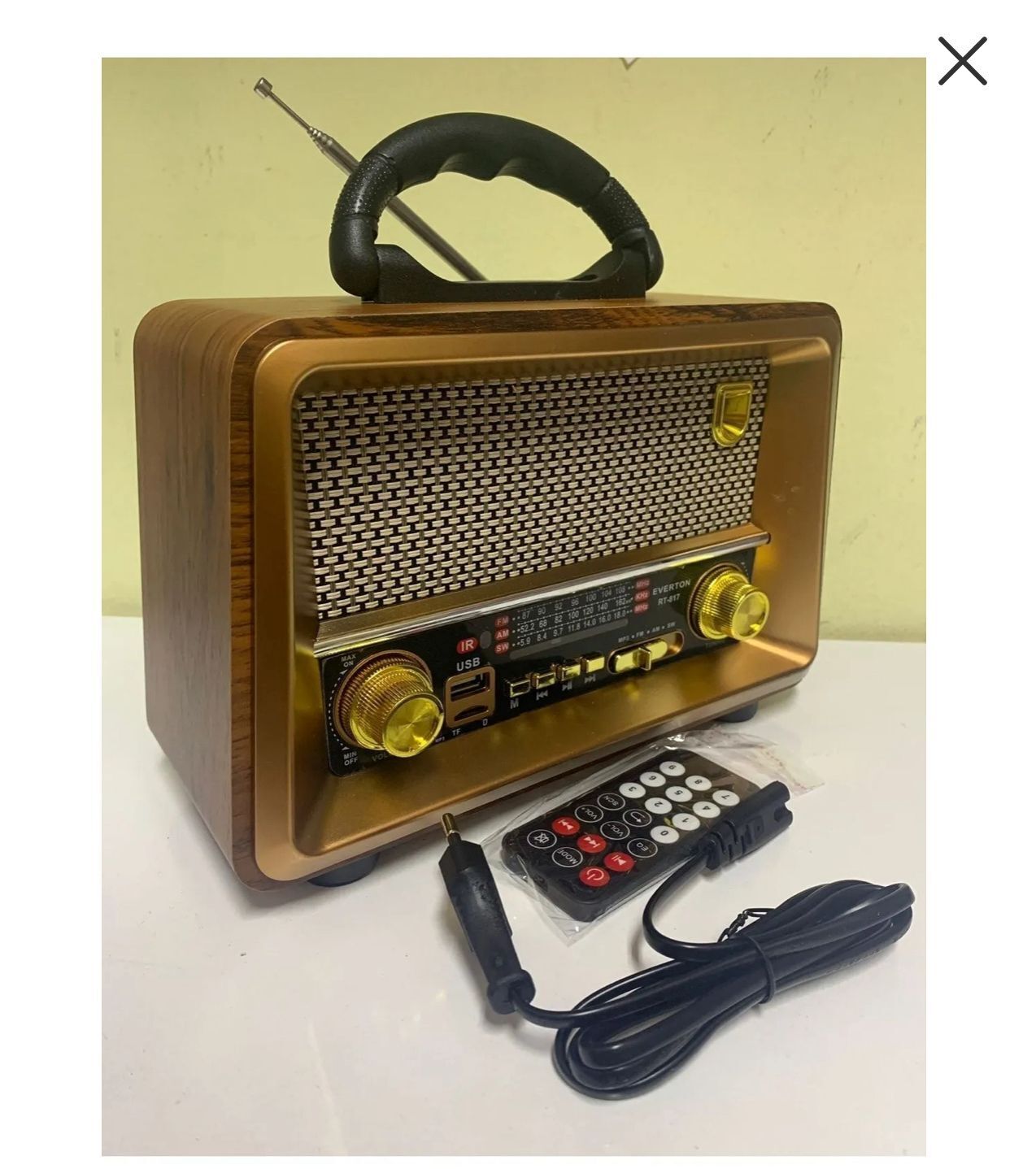 Everton Rt 817 Usb/bt/fm Nostajık Kumandalı Müzik Çalar Radyo