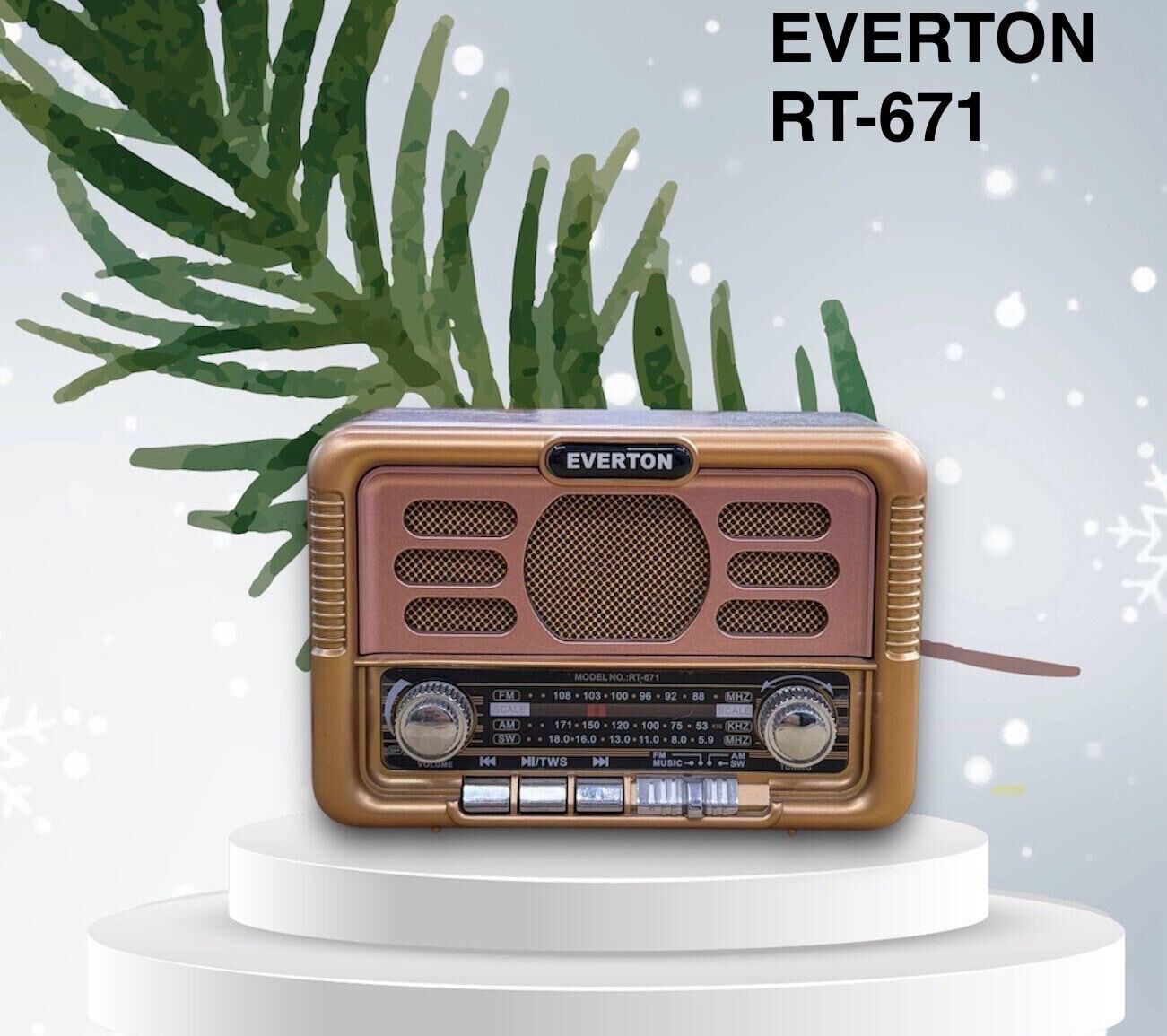 Everton RT-671 Bluethoot Usb/bt/sd Radyo Müzik Çalar