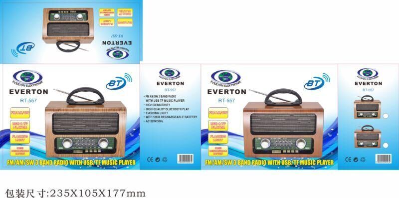 Everton rt-557sb/tf/fm/bluetooth Destekli Nostaljik Radyo  USB radyo müzik çalar