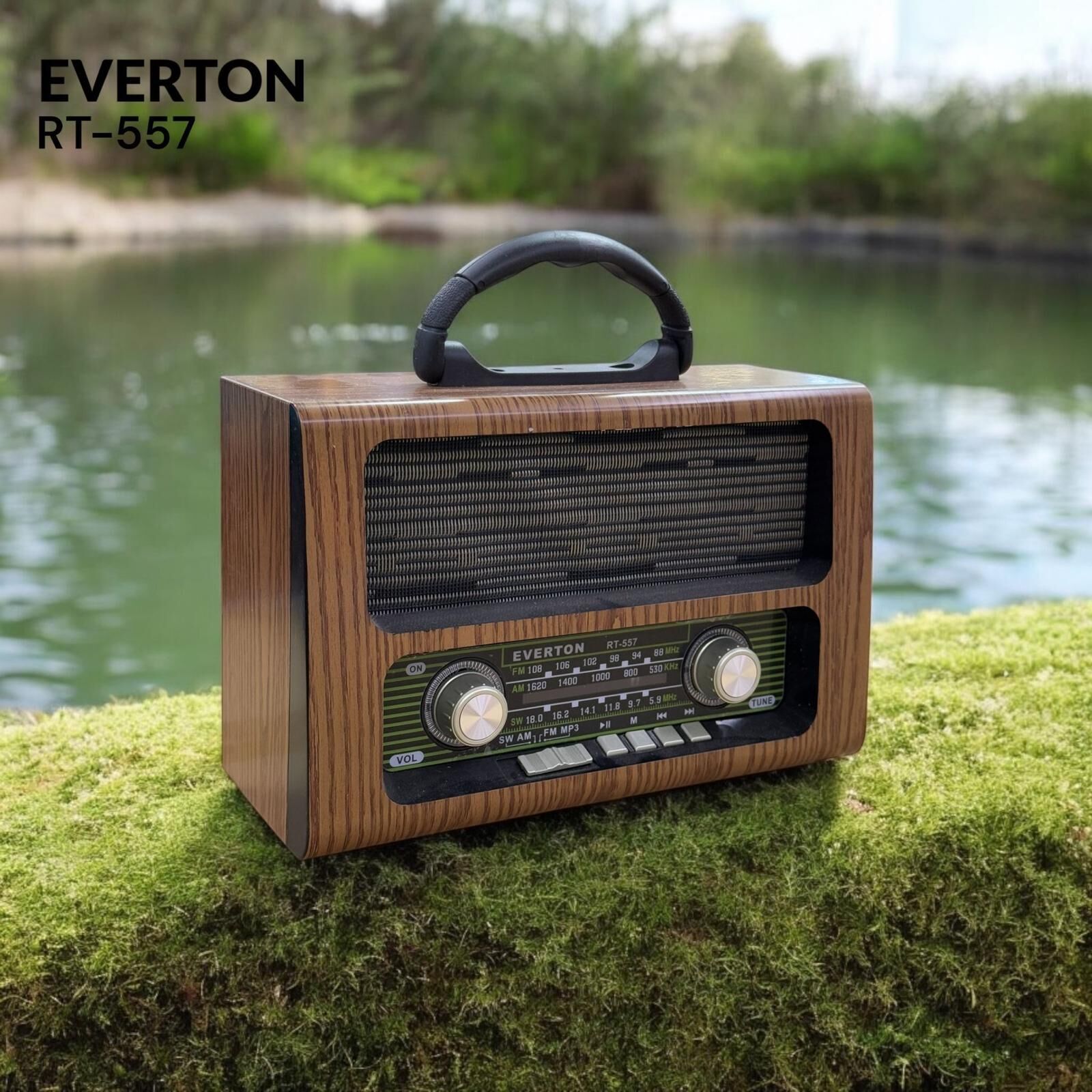 Everton rt-557sb/tf/fm/bluetooth Destekli Nostaljik Radyo  USB radyo müzik çalar