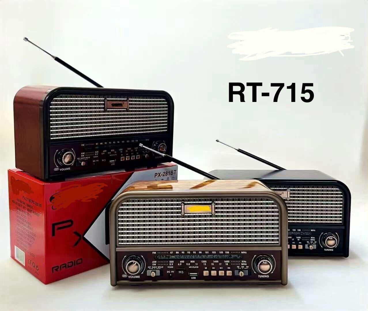 EVERTON RT-715 Bluetooth, Usb/Sd/Fm 3 Band Radyo Nostalji Müzik Kutusu Büyük Boy
