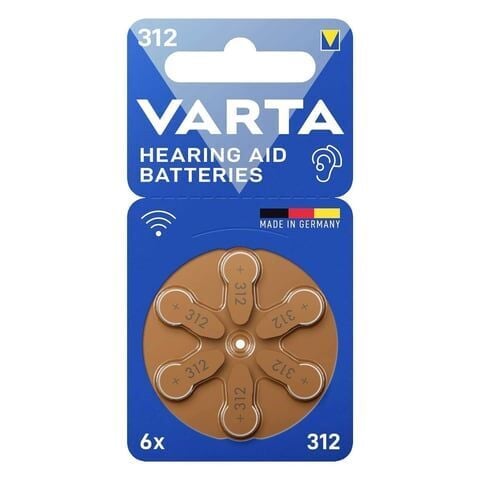 Varta 312 Numara İşitme Cihazı Pili 6'lı Blister