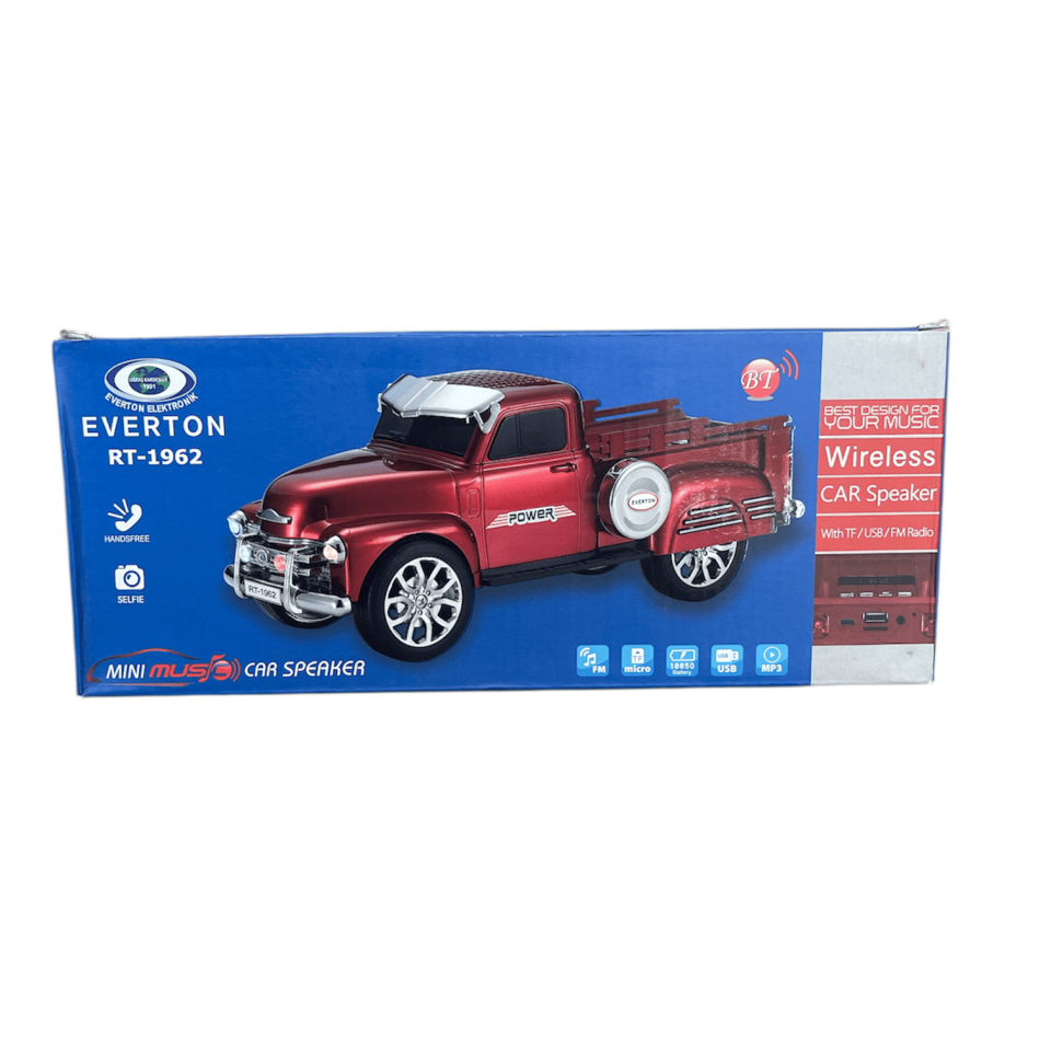 EVERTON RT-1962 Arabalı Bluetooth Fm/Usb/Tf/Aux Şarjlı Nostaljik Radyo