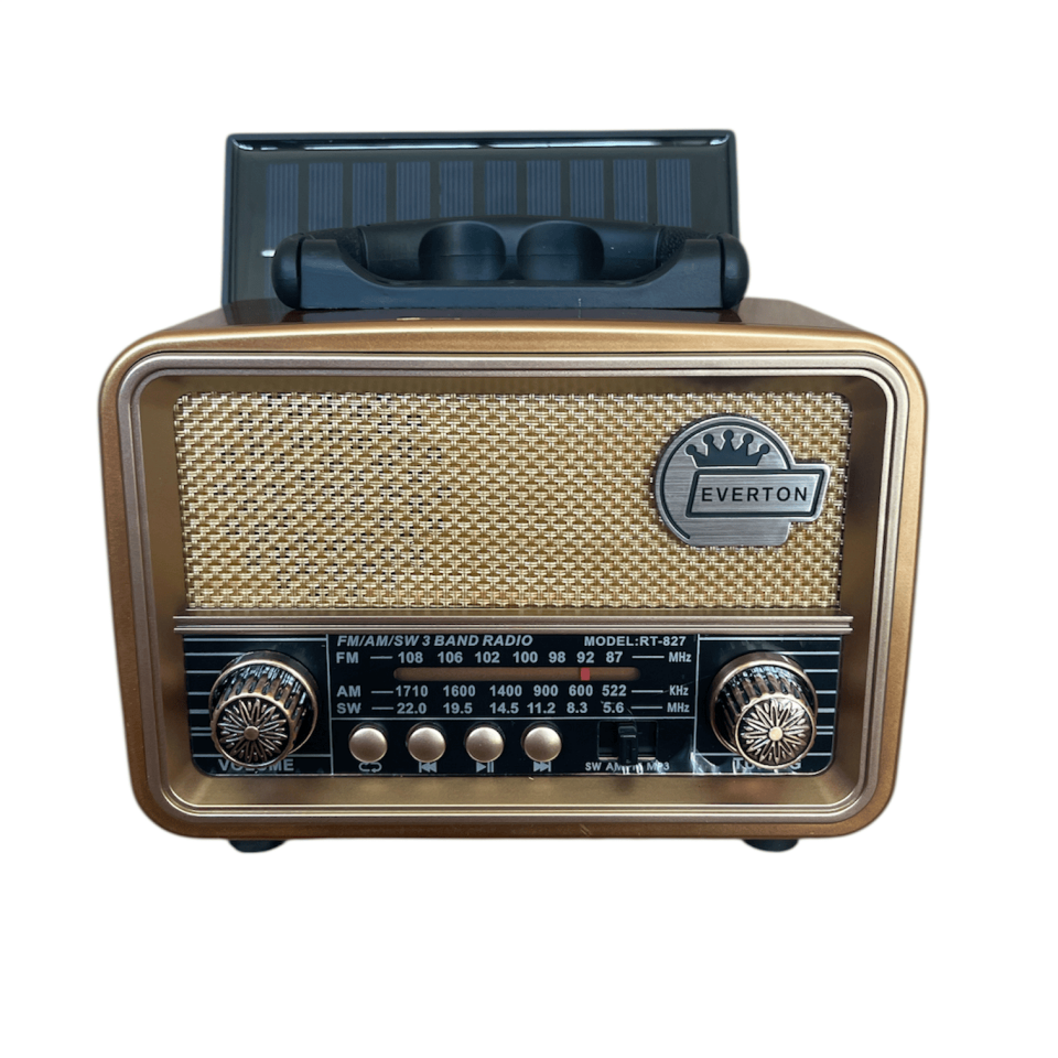 Everton Rt-827 Usb/fm/bt Solar Paneli Nostajık Radyo