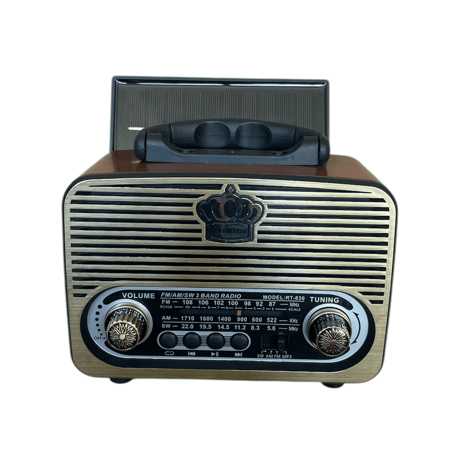 Everton Rt-830 Güneş Enerjili Nostaljik Fm,aux,usb Müzik Çalar Rt